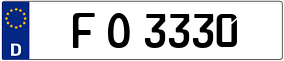 Truck License Plate